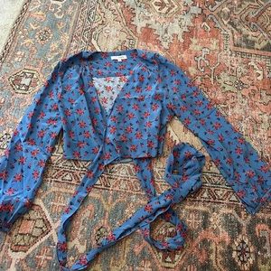 Intermix women’s floral wrap top